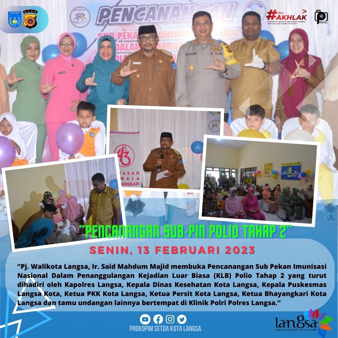 Pencanangan Sub-PIN Polio Tahap 2.