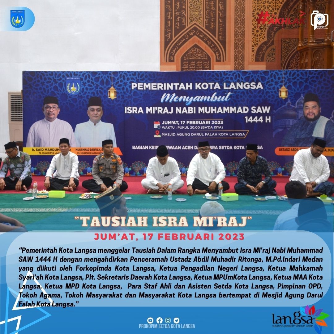 Tausiah Isra Mi'raj.