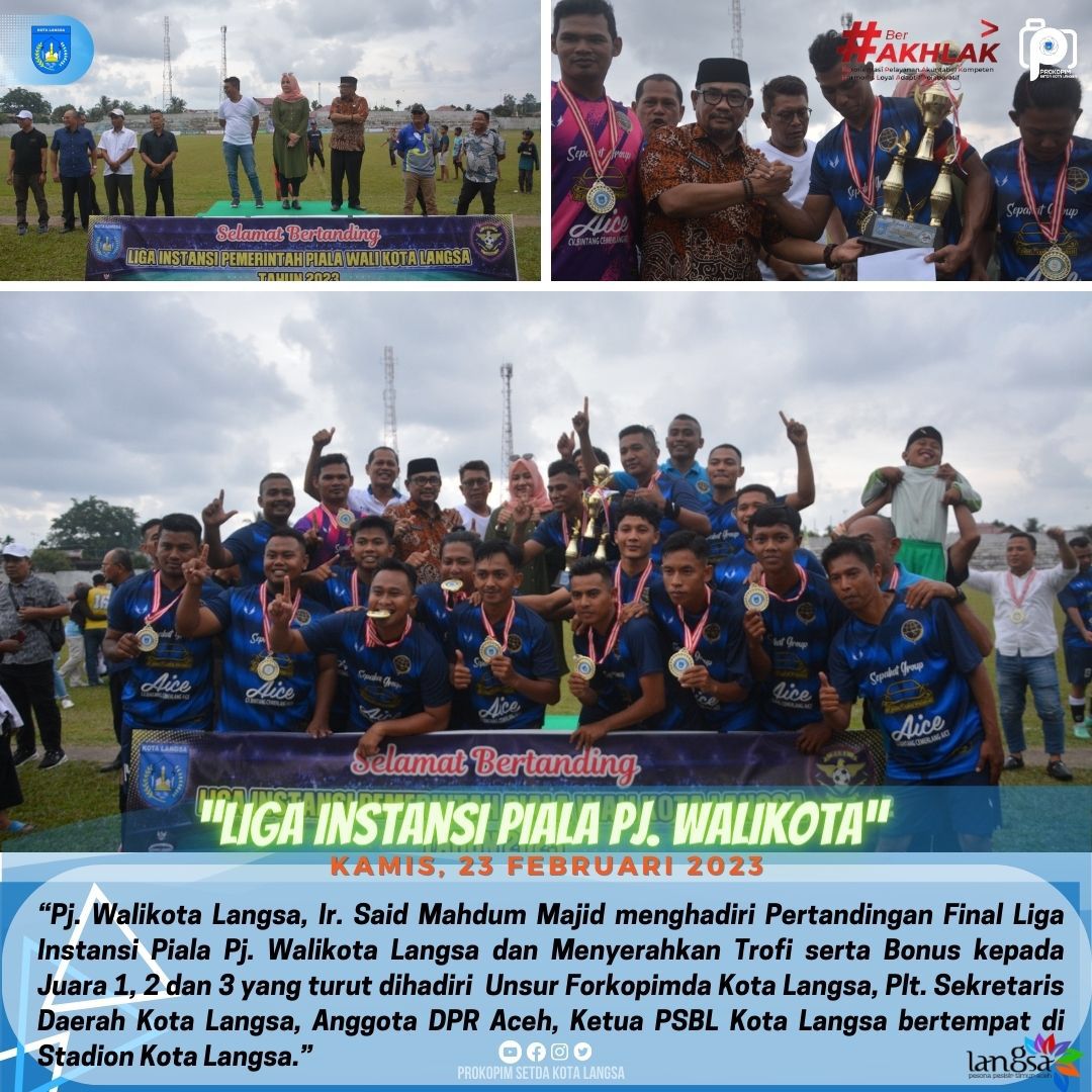 Liga Instansi Piala Pj. Walikota.