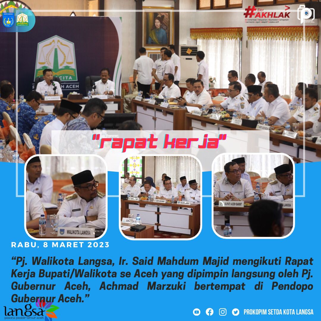 Rapat Kerja Bupati/Walikota Se Aceh.