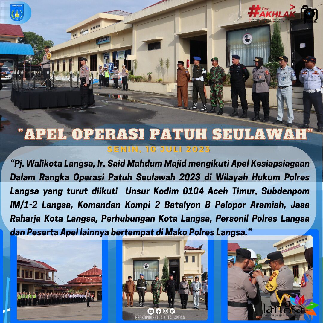 Apel Operasi Patuh Seulawah.