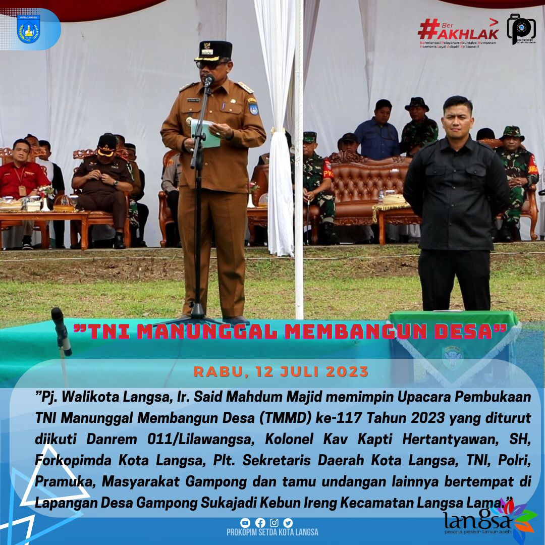 TNI Manunggal Membangun Desa.