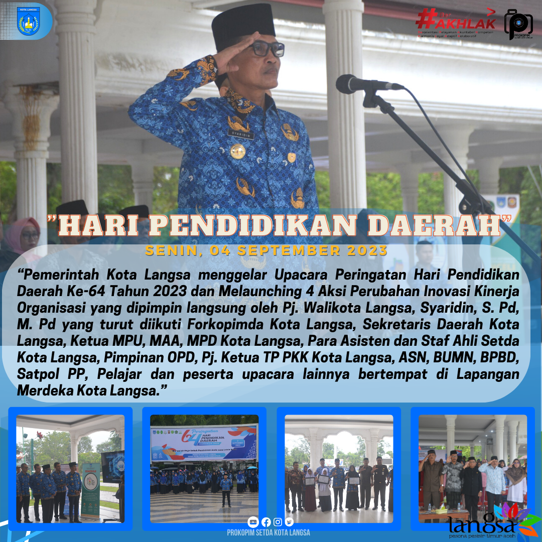 Hari Pendidikan Daerah.