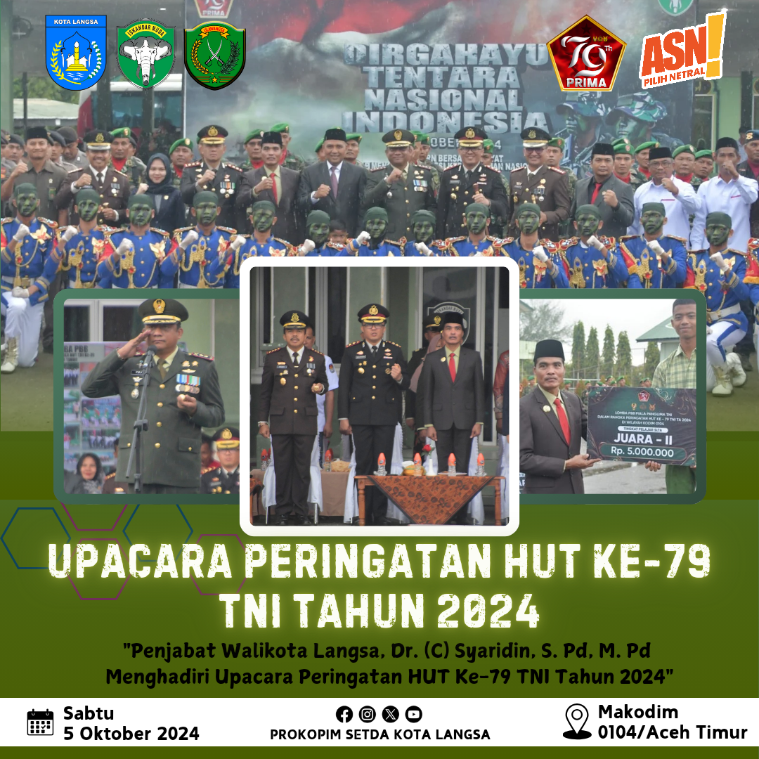 Upacara HUT TNI.