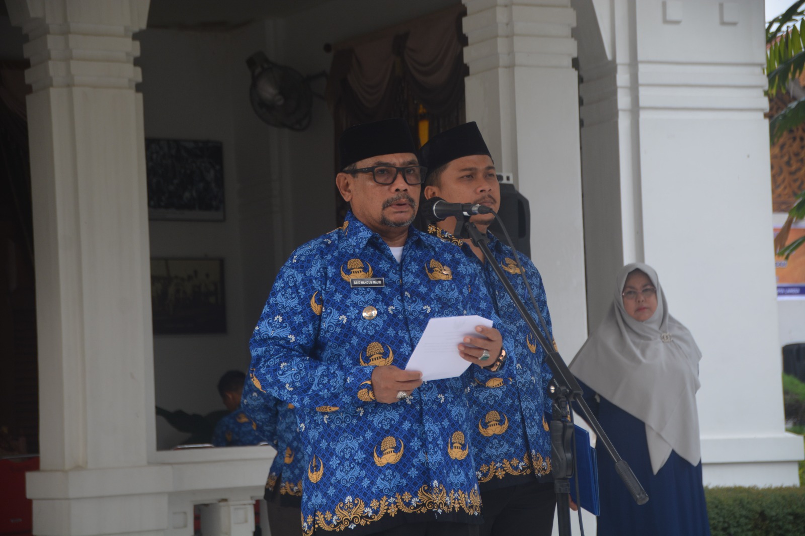 Pj. Walikota Pimpin Upacara HUT Ke 104 Pemadam Kebakaran, HUT Ke 73 SATPOL PP serta HUT Ke 20 Wilayatul Hisbah dan HUT Ke 61 SATLINMAS Kota Langsa Tahun 2023.