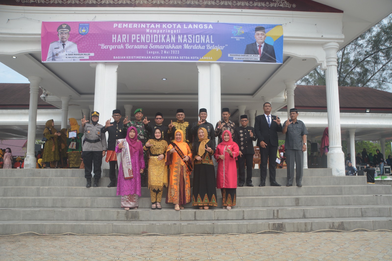 Pemerintah Kota Langsa Menggerlar Upacara Peringatan Hari Pendidikan Nasional Tahun 2023.