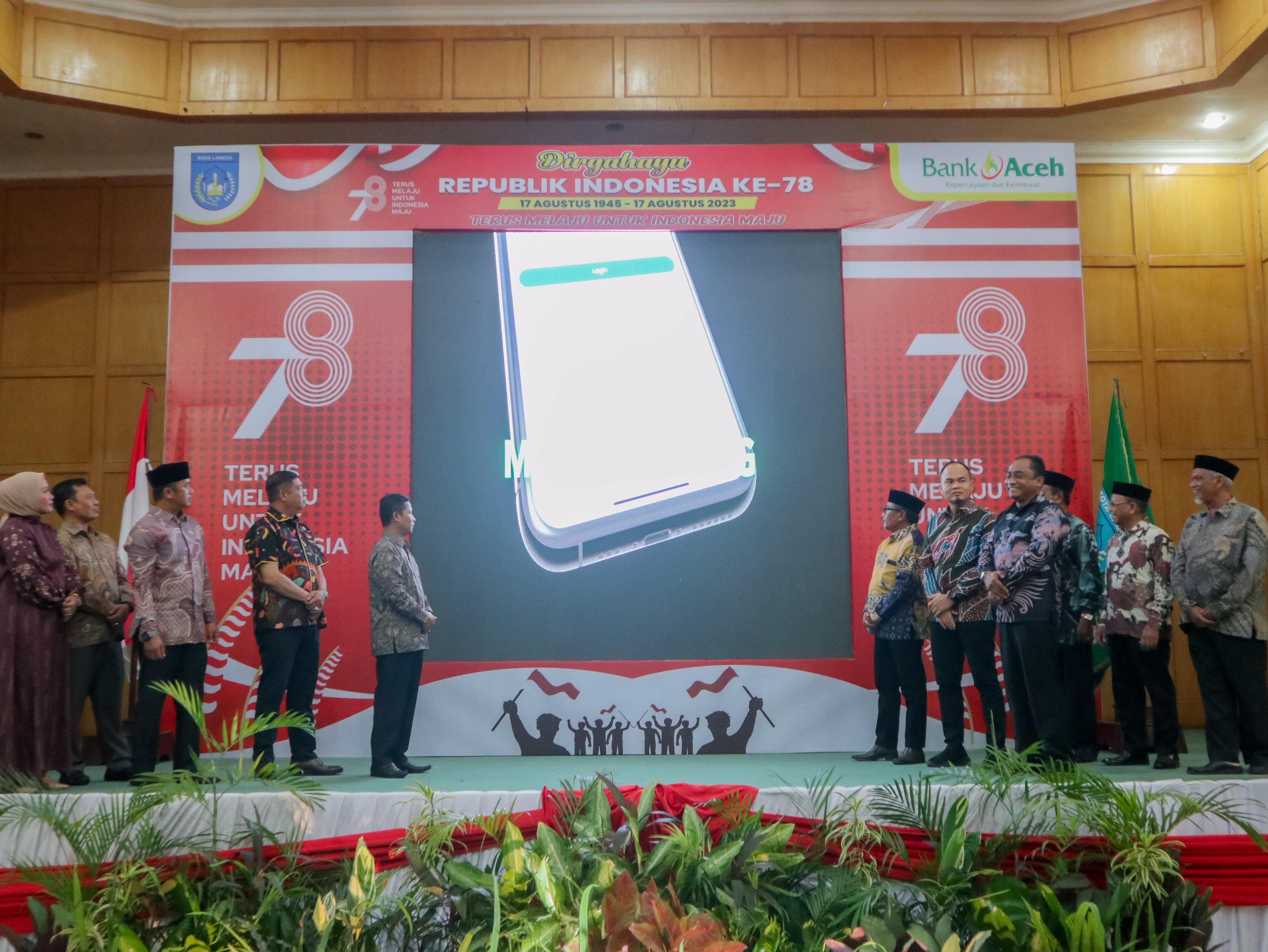 Pemerintah Kota Langsa Launching PBB-P2 Online pada Malam Resepsi Hari Ulang Tahun (HUT) Ke-78 Kemerdekaan Republik Indonesia Tahun 2023.