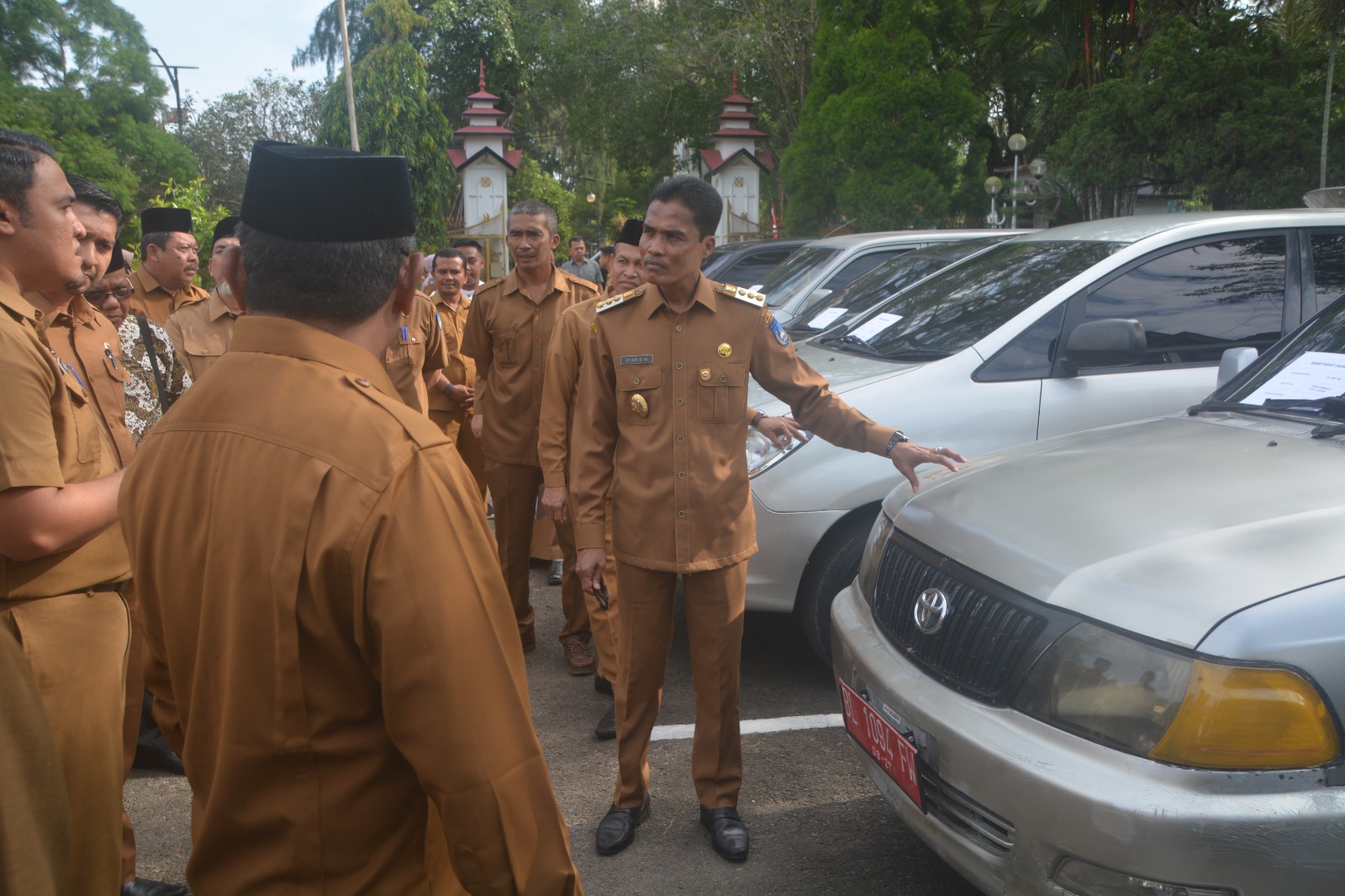 Pj. Walikota Langsa Pimpin Apel Kendaraan Dinas Dalam Wilayah Kota Langsa.