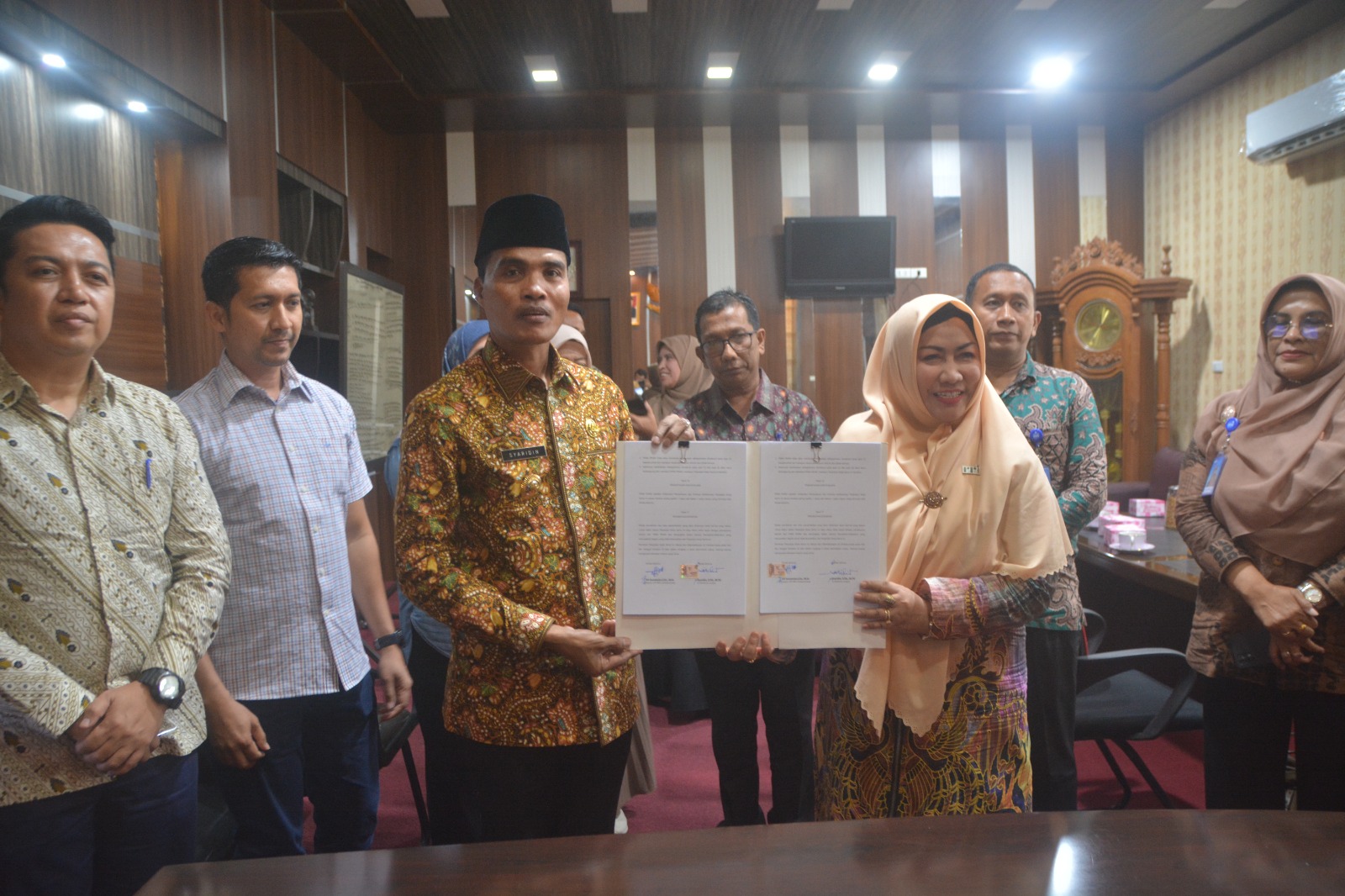 Pemerintah Kota Langsa dan Lembaga Penyiaran Publik Radio RI Lhokseumawe Tanda Tangani Kerjasama Kesepakatan Bersama.