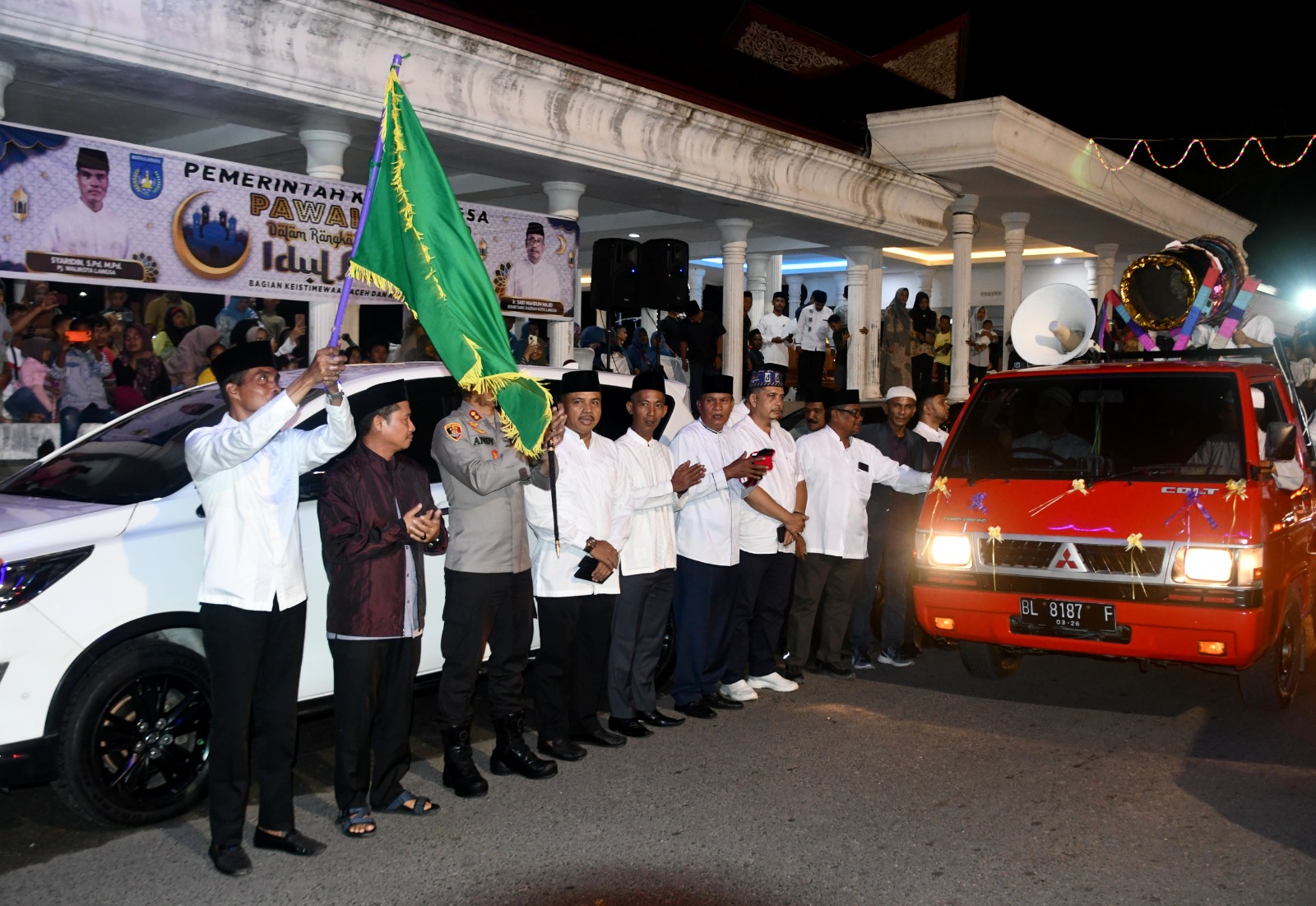 Pemerintah Kota Langsa Menggelar Pawai Takbiran Menyambut Malam Hari Raya Idul Adha 10 Dzulhijjah 1445 Hijriah.