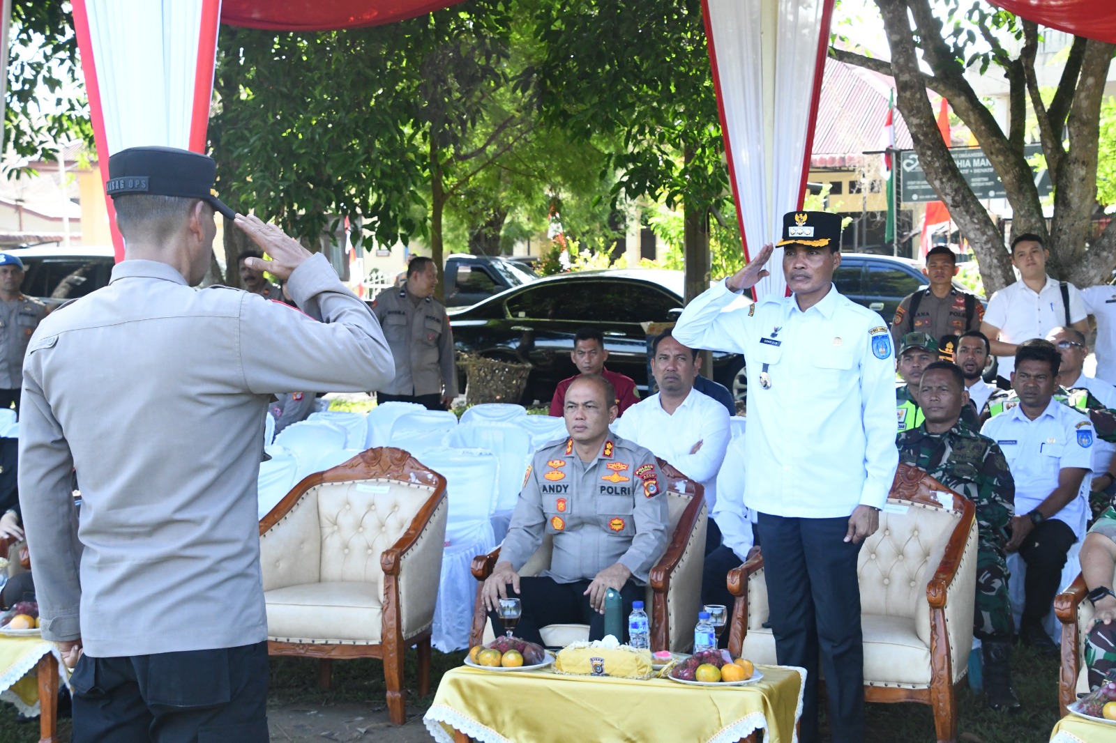 Pj. Walikota Langsa Menghadiri Simulasi Sistem Pengamanan Kota.