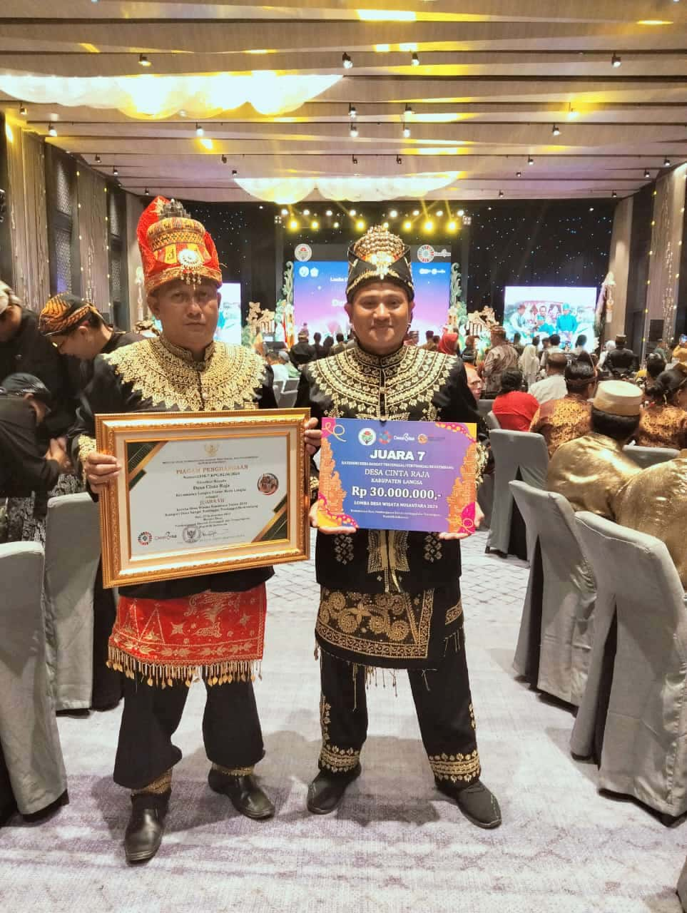 Gampong Cinta Raja Raih Juara 7 Besar Ajang Lomba Desa Wisata Nusantara Tahun 2024.